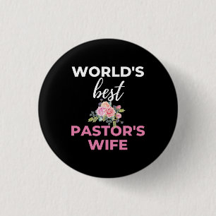 World's Best Pastor's Wife 3 Cm Round Badge