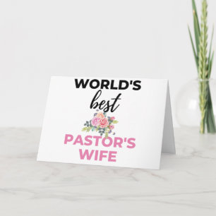 World's Best Pastor's Wife bl Card