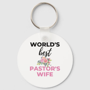 World's Best Pastor's Wife bl Key Ring