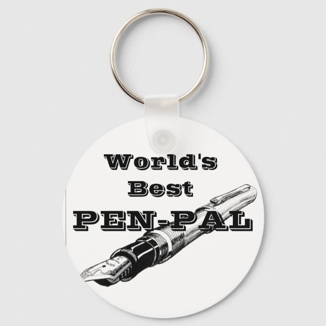 Worlds Best Pen Pal Key Chain (Front)