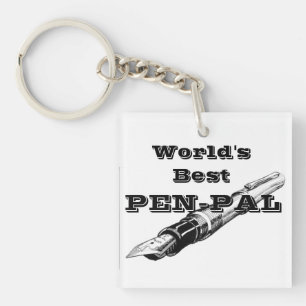 World's Best Penpal key chain