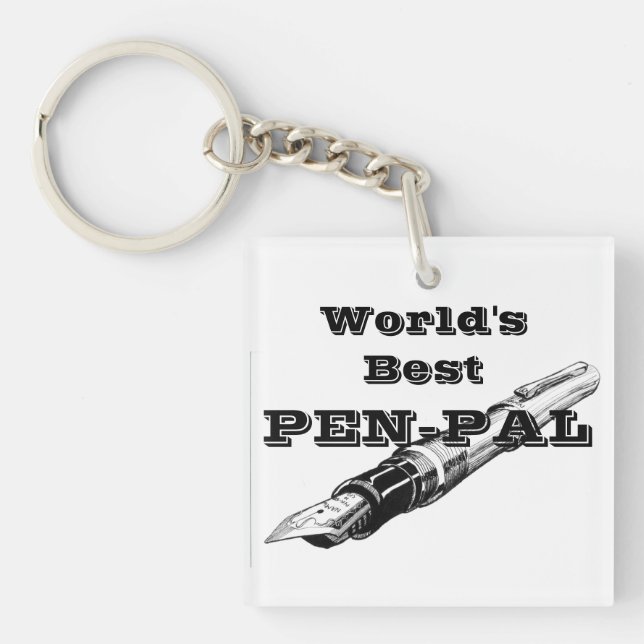 World's Best Penpal key chain (Front)
