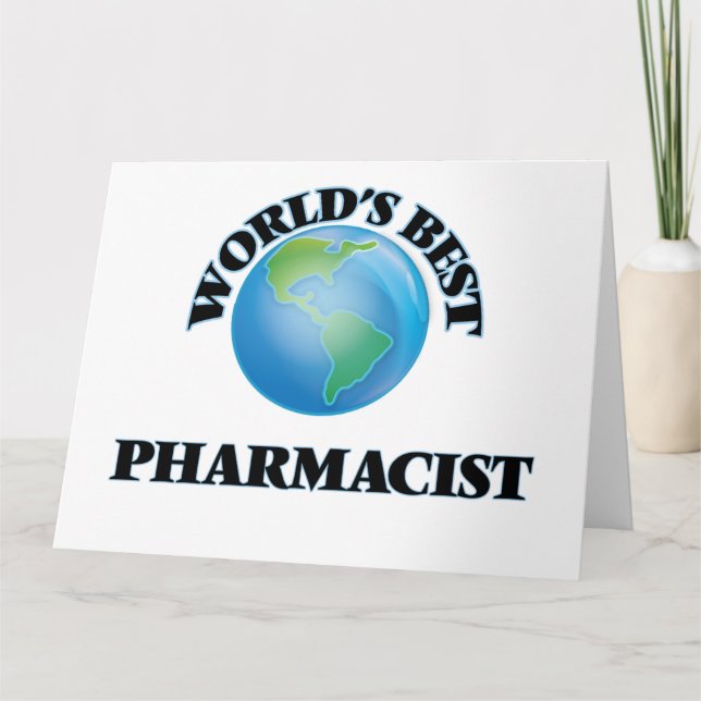 World's Best Pharmacist Card (Front)