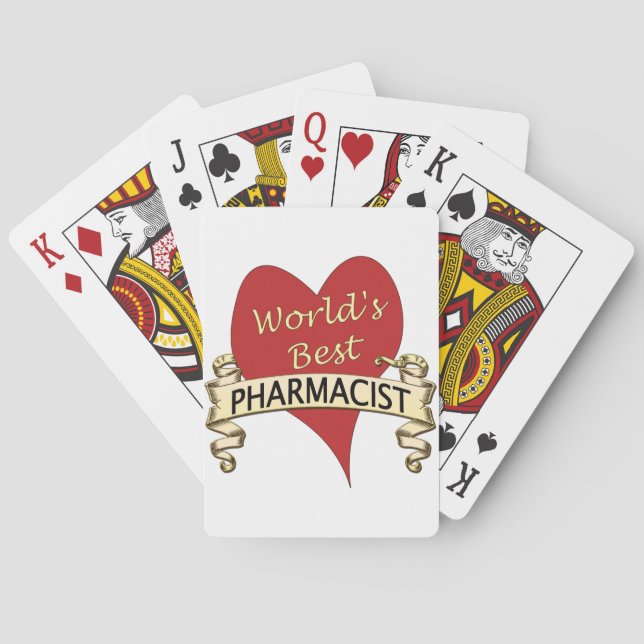 World's Best Pharmacist Playing Cards (Back)