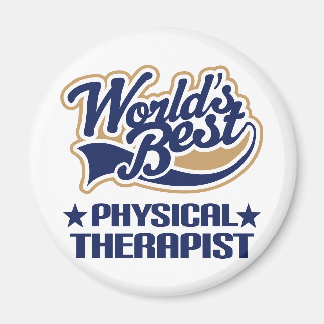 Worlds Best Physical Therapist Magnet (Front)