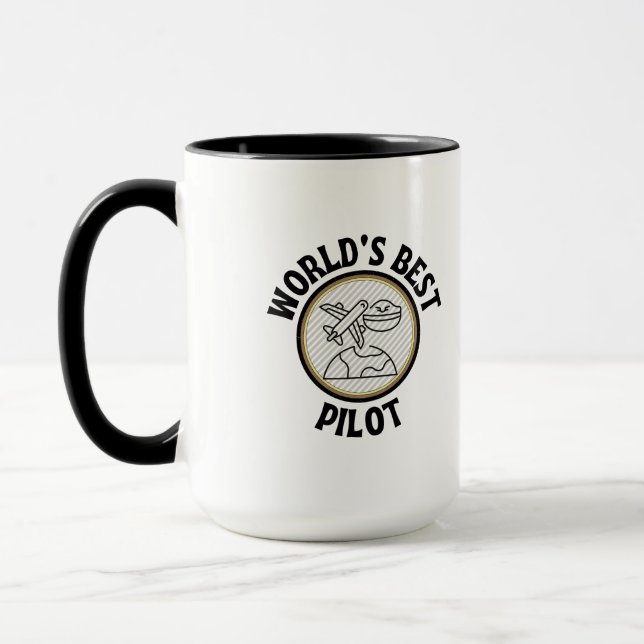 Worlds best pilot mug (Left)