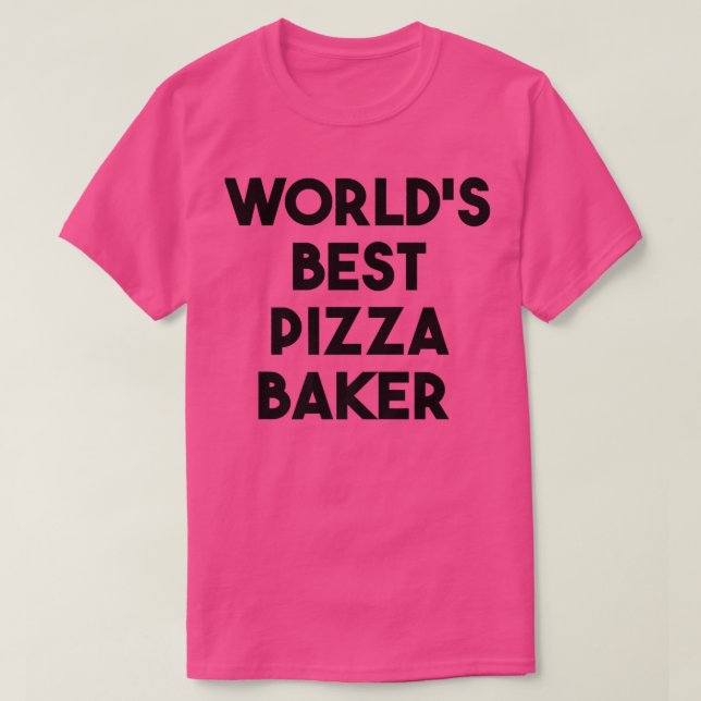 World's Best Pizza Baker Premium  T-Shirt (Design Front)