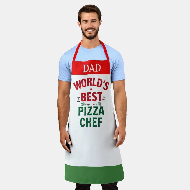 World's Best Pizza Chef - personalised Apron (Worn)