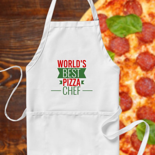 World's Best Pizza  Chef   -  red white green Standard Apron (Creator Uploaded)