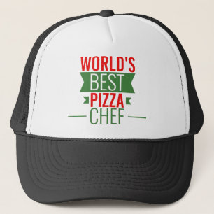World's Best Pizza  Chef   -  red white green Trucker Hat
