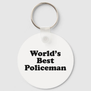 World's Best Policeman Key Ring