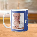 World's Best Pop Pop Custom Photo Blue Coffee Mug<br><div class="desc">A fun gift for the world's best pop pop! You can personalise one handle side of this blue mug with a photo (vertical will fit best). World's Best Pop Pop is written in modern white typography in the middle part of the mug. On the other handle side of the mug,...</div>