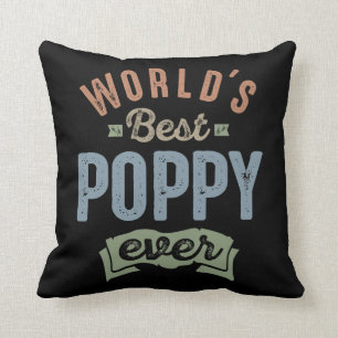 Worlds Best Poppy Cushion