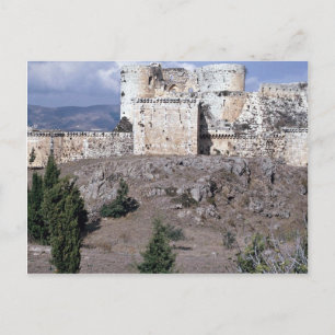 World's best preserved crusader castle, Krak des C Postcard