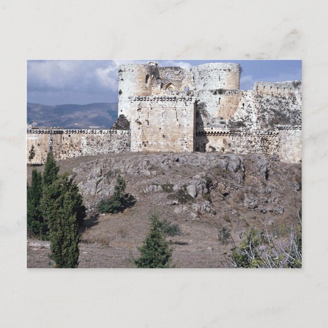 World's best preserved crusader castle, Krak des C Postcard (Front)