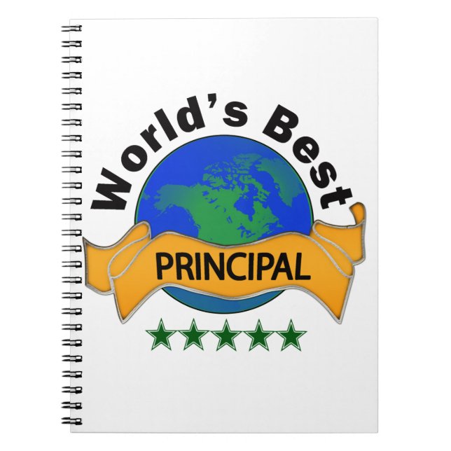 World's Best Principal Spiral Notebook (Front)