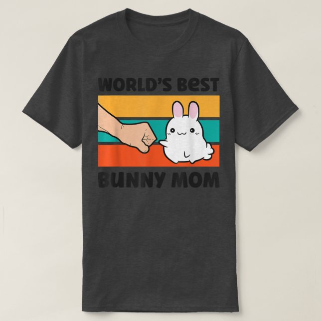 World's Best Rabbit Mum Cute Rabbit Bunny  T-Shirt (Design Front)