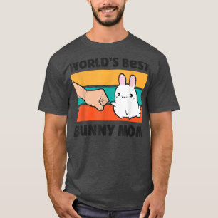 World's Best Rabbit Mum Cute Rabbit Bunny  T-Shirt