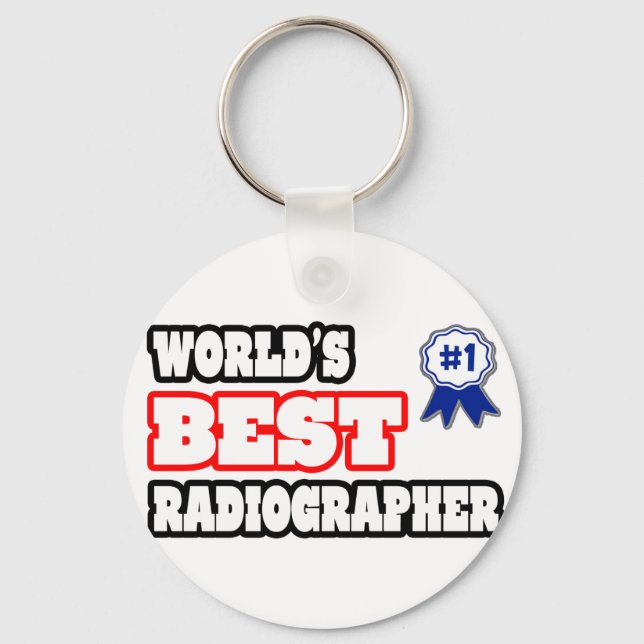 World's Best Radiographer Key Ring (Front)