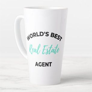 World's Best Real Estate Agent 2 Latte Mug