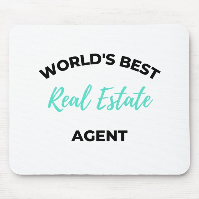 World's Best Real Estate Agent 2 Mouse Pad (Front)