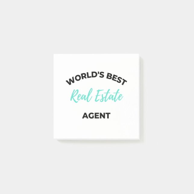World's Best Real Estate Agent 2 Post-it Notes (Front)