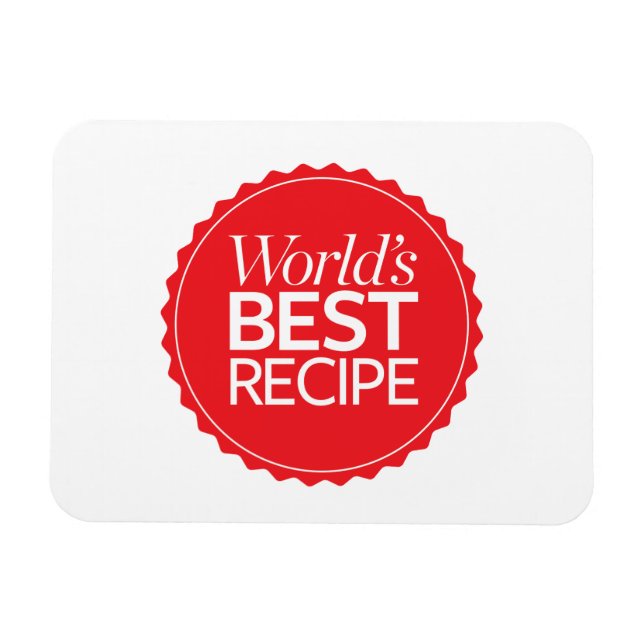 World's Best Recipe Magnet (Horizontal)