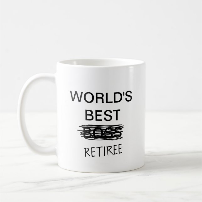 World's Best Retiree Mug (Left)