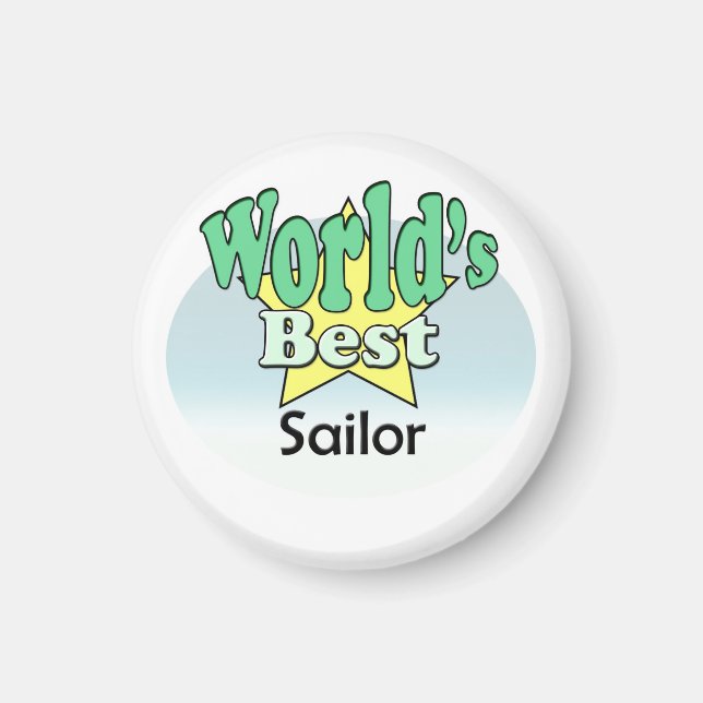 World's Best Sailor Magnet (Front)