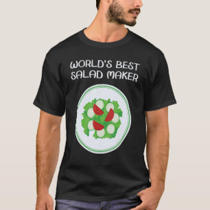 World's Best Salad Maker Vegan Vegetarian Vegetabl T-Shirt