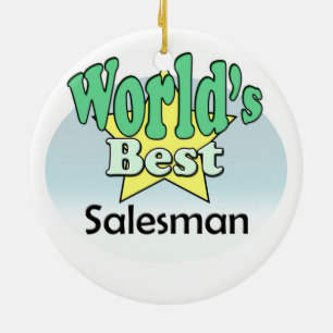 World's best Salesman Ceramic Tree Decoration