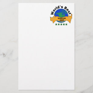 World's Best School Bus Driver Stationery