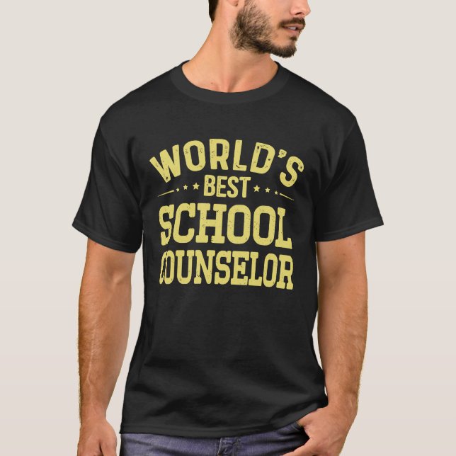World's Best School Counselor Job Title School Cou T-Shirt (Front)