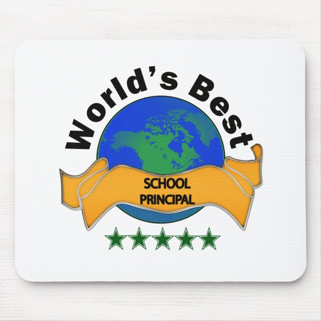 World's Best School Principal Mouse Pad (Front)