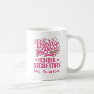 Worlds Best School Secretary Personalised Mug
