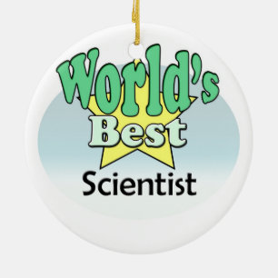 World's best Scientist Ceramic Tree Decoration