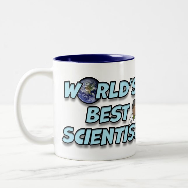 World's Best Scientist Two-Tone Coffee Mug (Left)