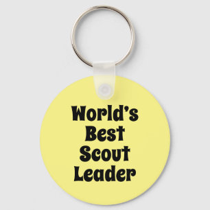 World's best Scout Leader merchandise Key Ring
