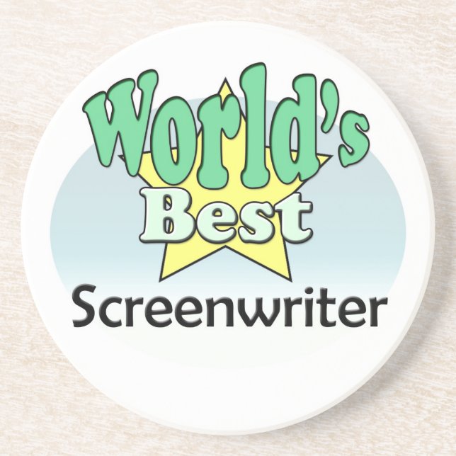 World's best Screenwriter Coaster (Front)
