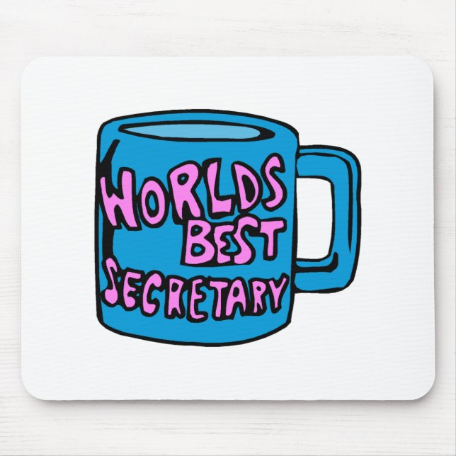 Worlds Best Secretary Mouse Pad (Front)