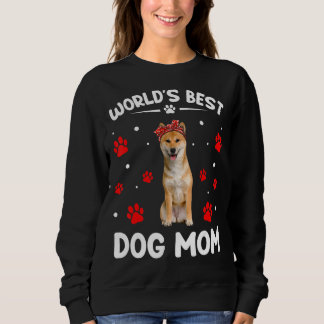 World's Best Shiba Inu Dog Mum Funny Mother's Day Sweatshirt