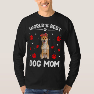 World's Best Shiba Inu Dog Mum Funny Mother's Day T-Shirt