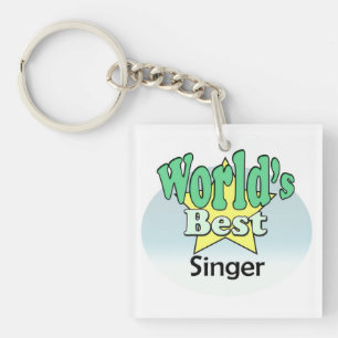 World's best Singer Key Ring