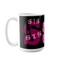 World's Best SIS Grunge Text Custom Name A04