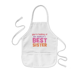World's Best Sister Kids Apron