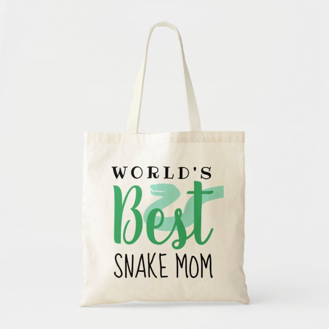 World's Best Snake Mum - Customisable Tote Bag (Front)