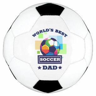World's Best Soccer Dad Father's Day Soccer Ball