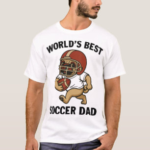 World's Best Soccer Dad - Pug player T-Shirt
