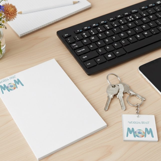 World's Best Soccer Mom Mother's Day Gift Notepad (Creator Uploaded)