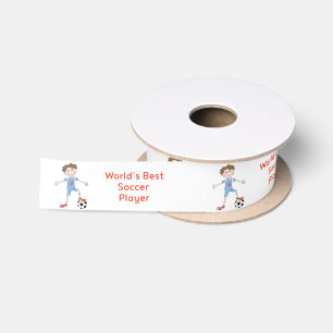 World's Best Soccer Player Satin Ribbon